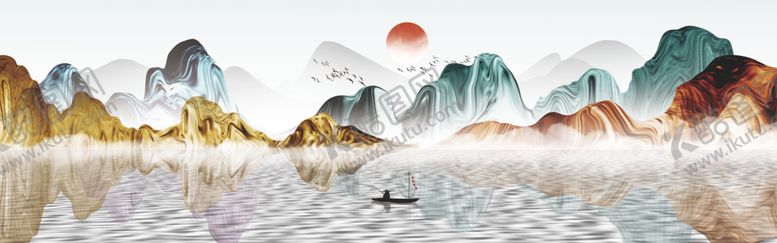 编号：72521107141514382766【酷图网】源文件下载-山水装饰画