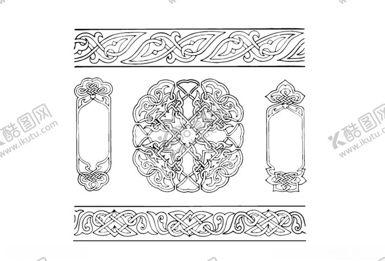 编号：71366310122049012564【酷图网】源文件下载-中国古典花纹
