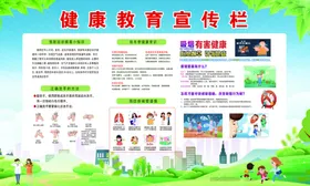 健康教育宣传栏展示