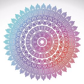 曼陀罗万花筒圆纹底纹