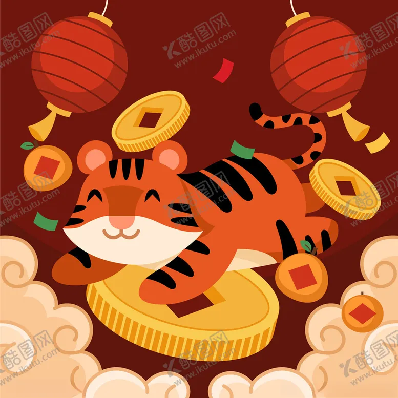 编号：19462602271001065317【酷图网】源文件下载-新年元素