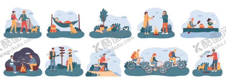 编号：50312504140109189264【酷图网】源文件下载-露营插图