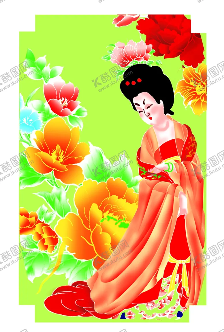 编号：80082307031453068099【酷图网】源文件下载-四大美女