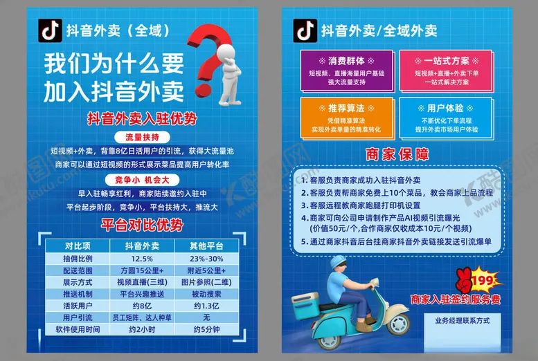 编号：98545104021309255895【酷图网】源文件下载-抖音外卖宣传