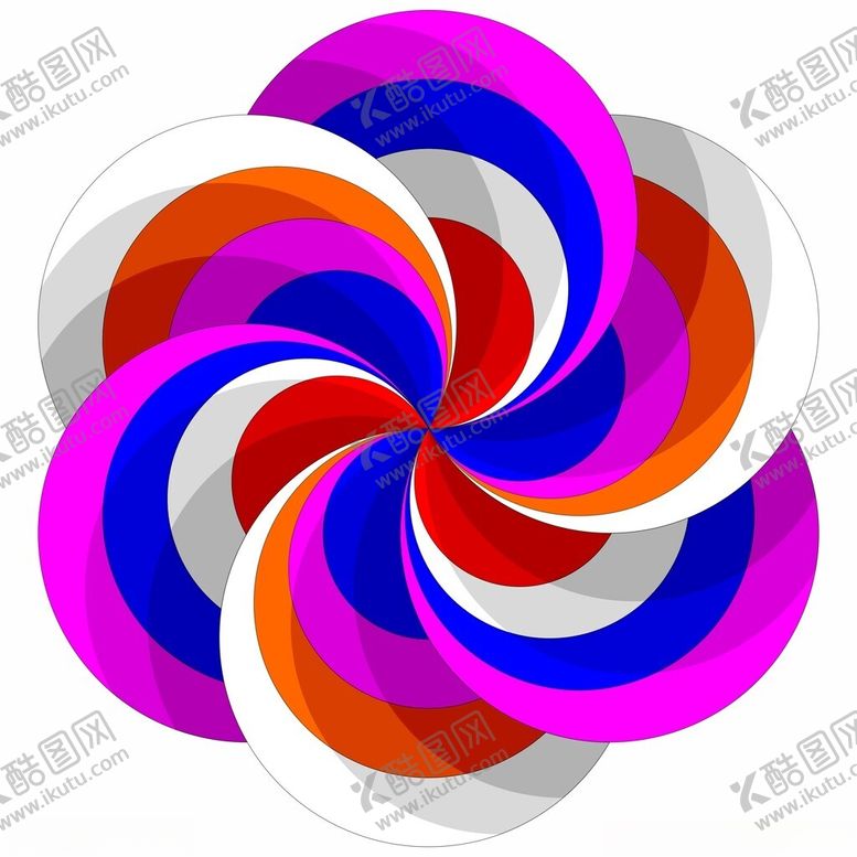 编号：21672902050506143145【酷图网】源文件下载-3D立体漩涡花朵
