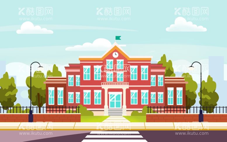 编号：75072912010019148637【酷图网】源文件下载-卡通学校