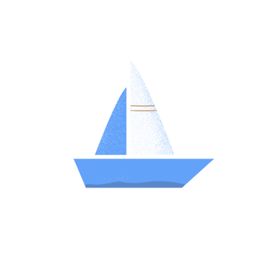 蓝色小船