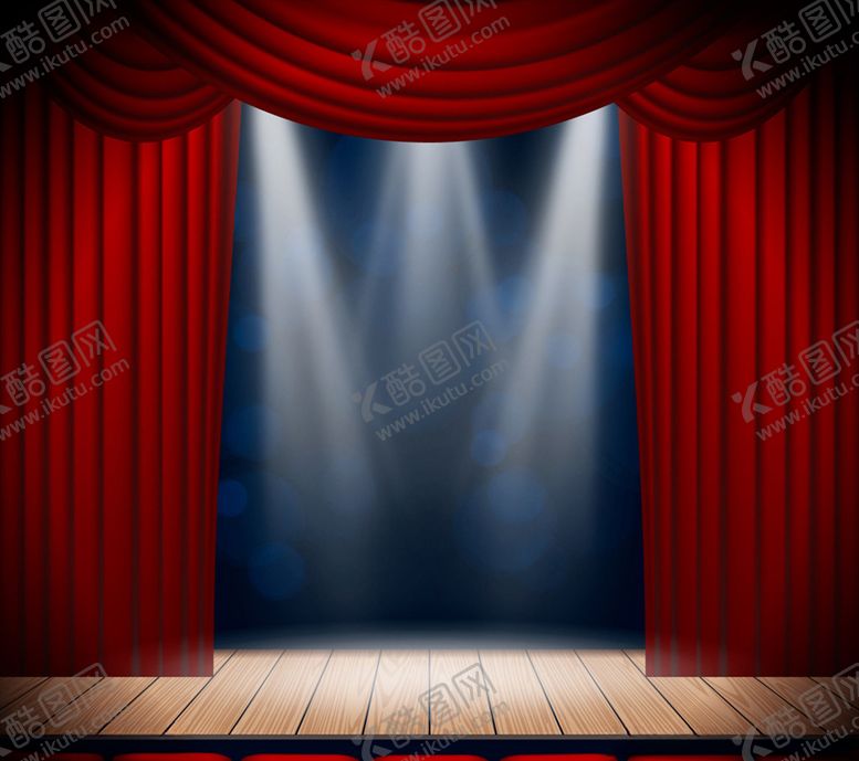 编号：15291710301551252114【酷图网】源文件下载-红色幕布舞台