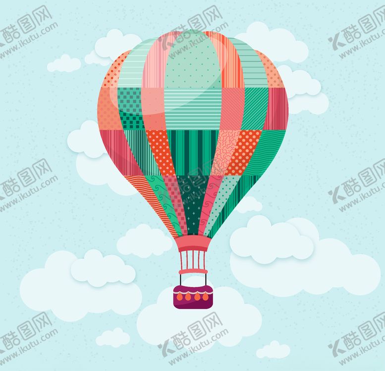 编号：86590306260025462867【酷图网】源文件下载-热气球海报绘画