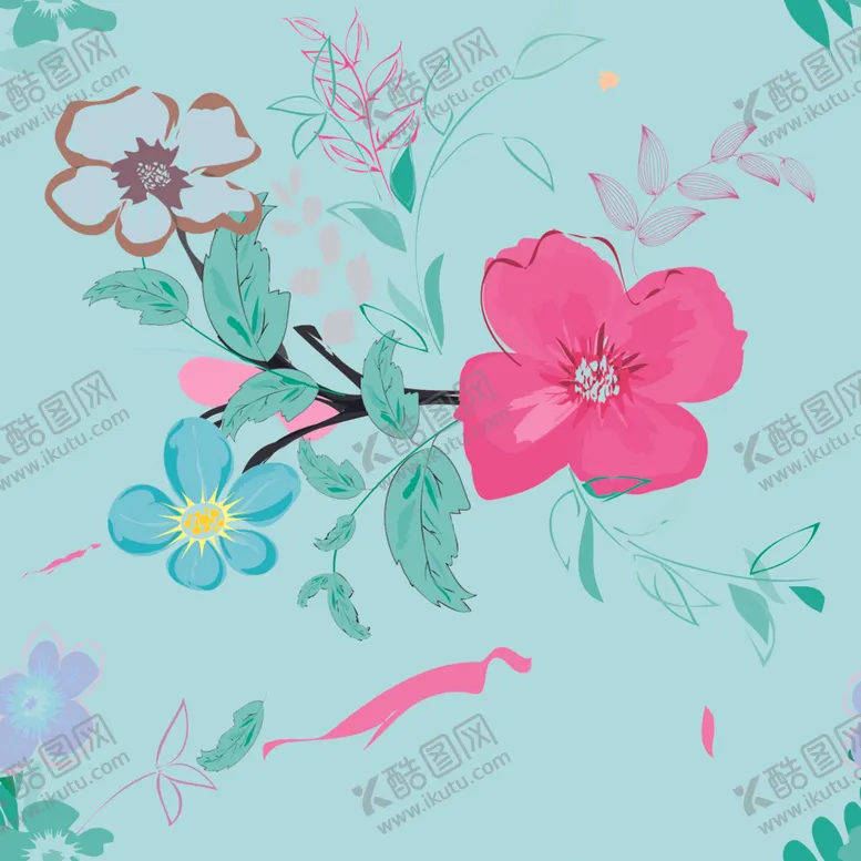 编号：78621709171752143761【酷图网】源文件下载-大牌小碎花小清新潮流