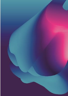 抽象炫彩液态图案