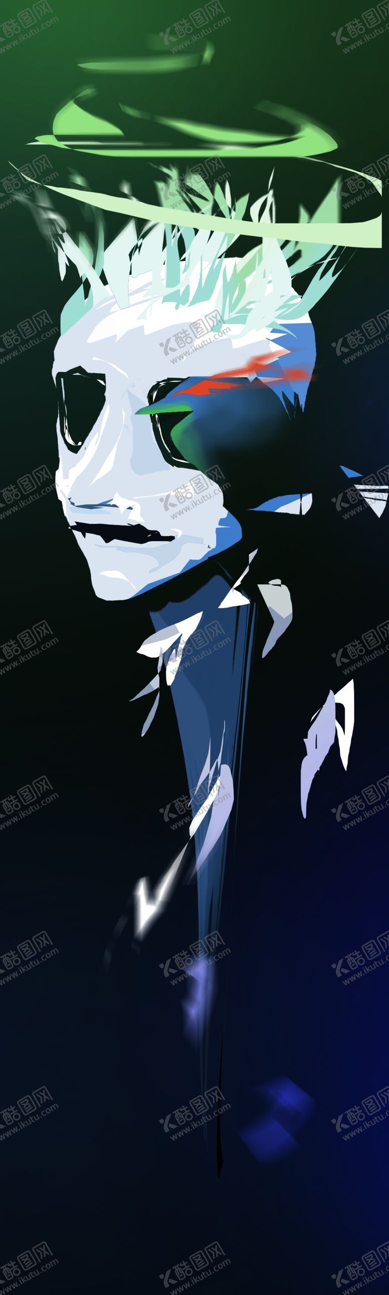 编号：23253906250205156368【酷图网】源文件下载-人与鸦正负形高端艺术素材