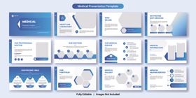 清晰高级蓝色渐变ppt