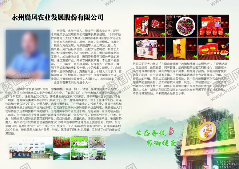 编号：76190209190303172317【酷图网】源文件下载-画册美食永州特产