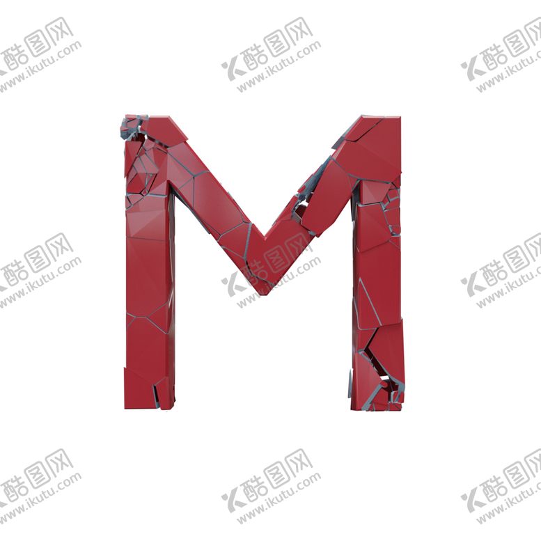 编号：11406407140152299006【酷图网】源文件下载-3D破碎立体字母