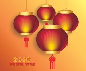 新年芦苇红色背景牡丹剪纸