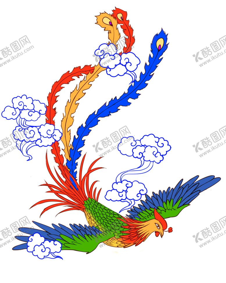 编号：48069805191129518658【酷图网】源文件下载-国潮凤凰插画
