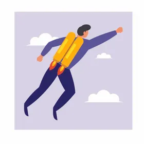 人物插画青年白领