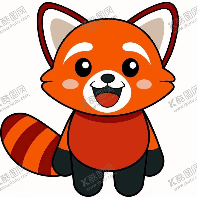 编号：95990301310825277605【酷图网】源文件下载-高兴的小熊猫