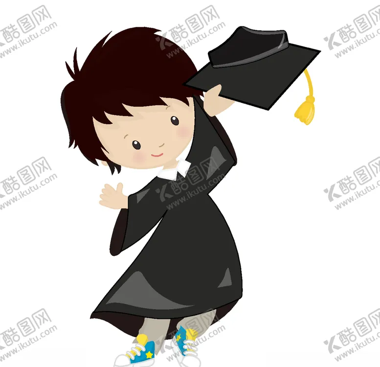 编号：36568507022332563616【酷图网】源文件下载-毕业大学卡通形象AI矢量图设计