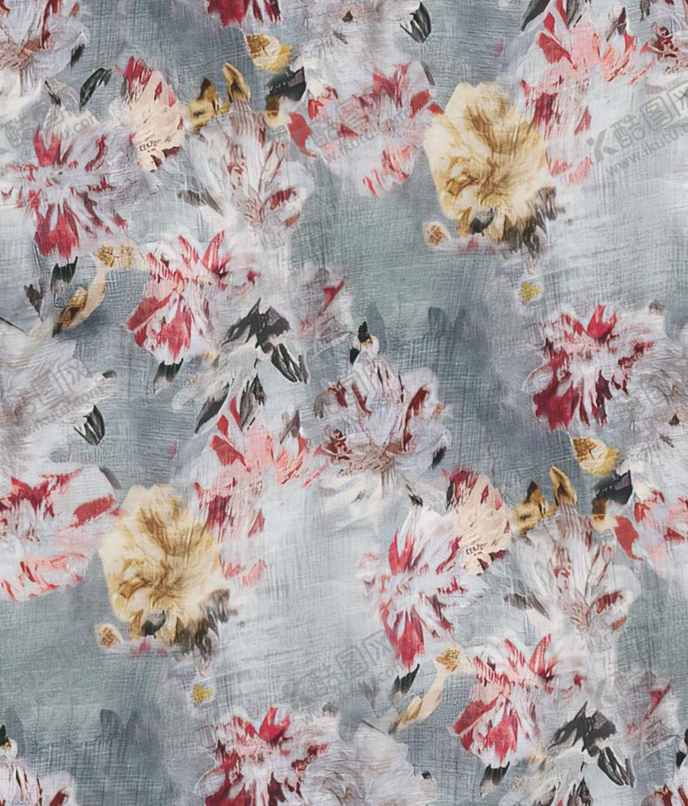 编号：16029004142355438744【酷图网】源文件下载-花卉图案布料色彩绚丽