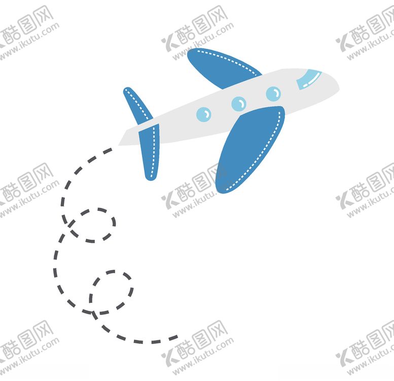 编号：86996706270302508938【酷图网】源文件下载-卡通飞机飞行线免抠素材