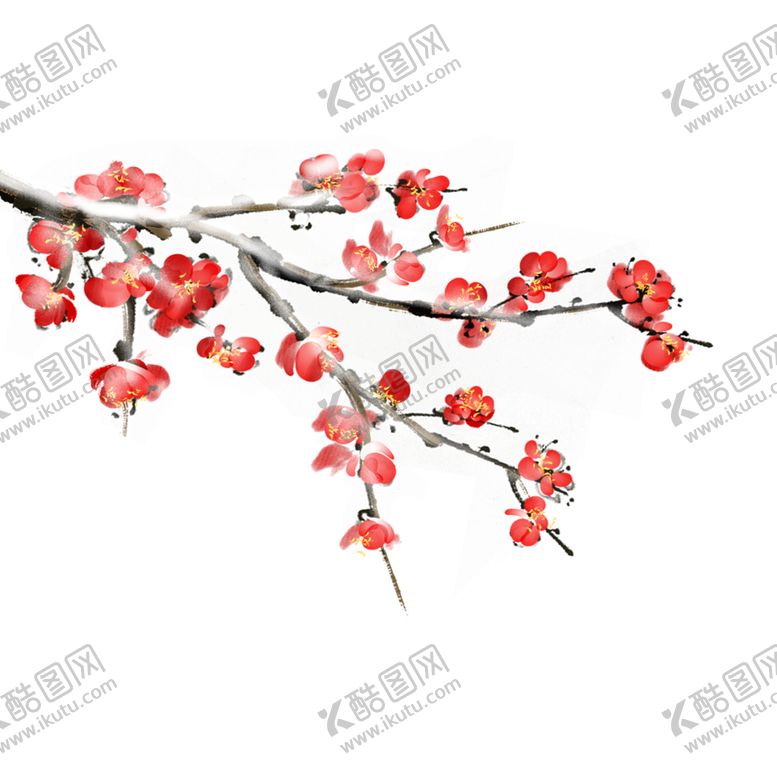 编号：54446305061125327540【酷图网】源文件下载-中国风水墨梅