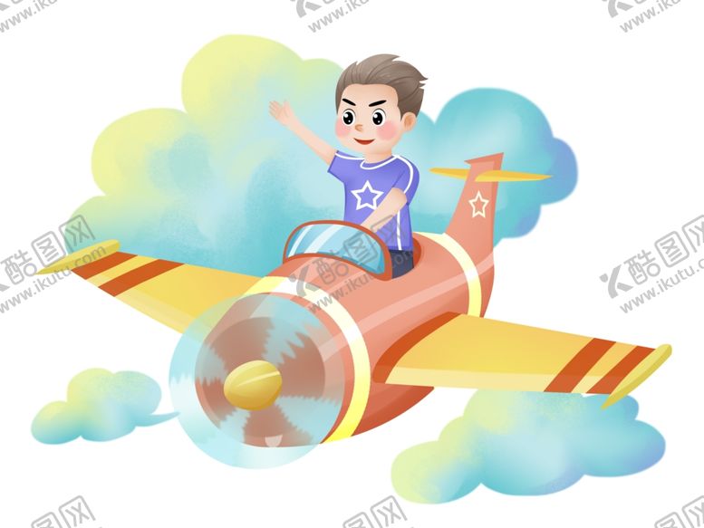 编号：51219702220332528195【酷图网】源文件下载-卡通飞机插画