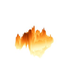 抽象山峰梦幻水墨烟雾缭绕