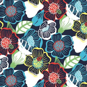 无缝涂鸦花纹