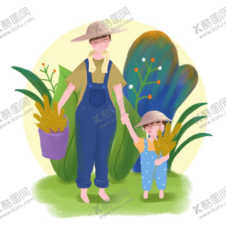 编号：76459409272108065306【酷图网】源文件下载-父亲节插画