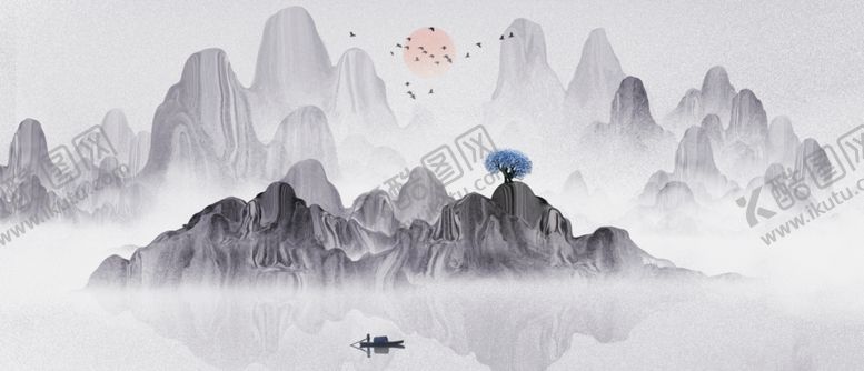 编号：43958710292155264816【酷图网】源文件下载-水墨山水