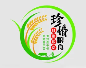 珍惜粮食拒绝浪费堂文化墙公司文化墙党建文化墙