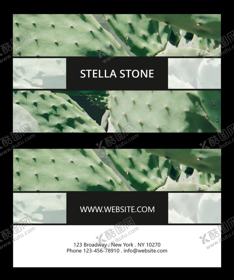 编号：62912010310202248418【酷图网】源文件下载-仙人掌名片