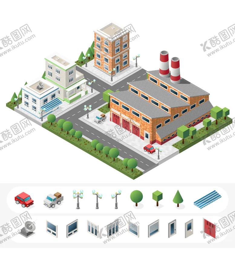 编号：19612410161717371700【酷图网】源文件下载-城市建筑 