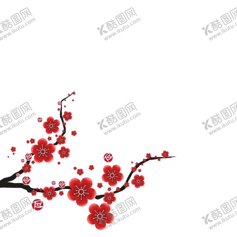 编号：70722005081940441783【酷图网】源文件下载-中国风水墨梅