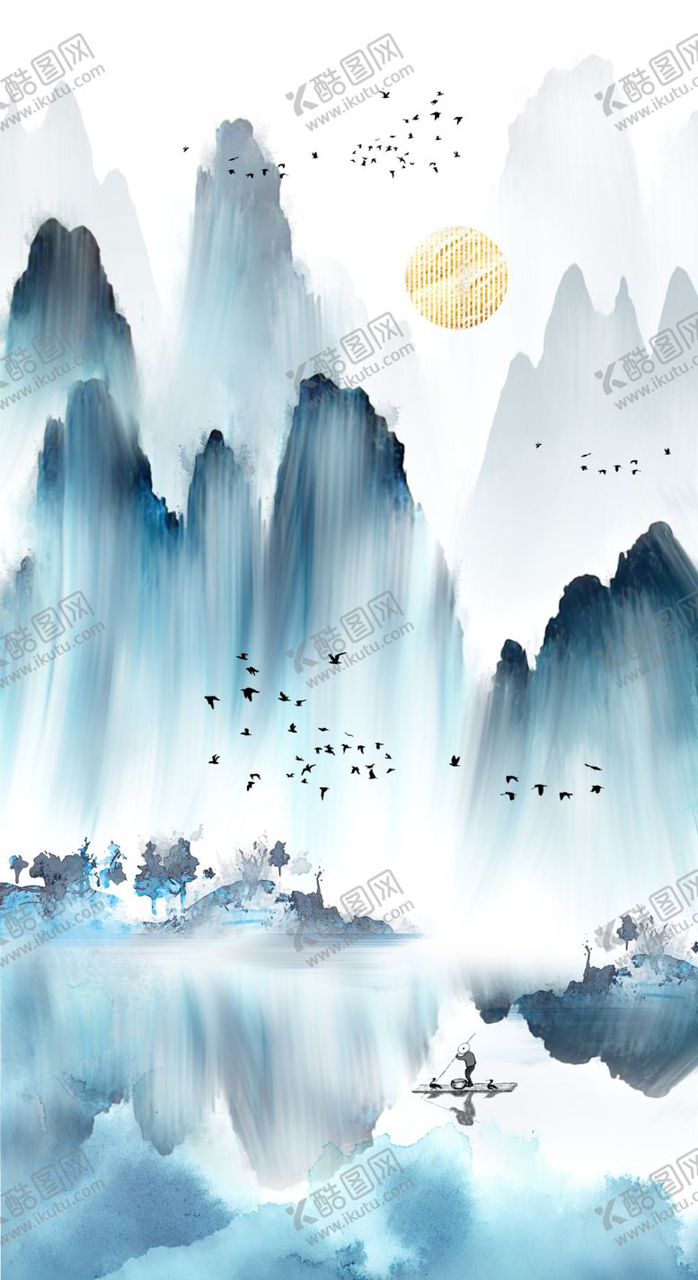 编号：38545710010519034902【酷图网】源文件下载-山水装饰画