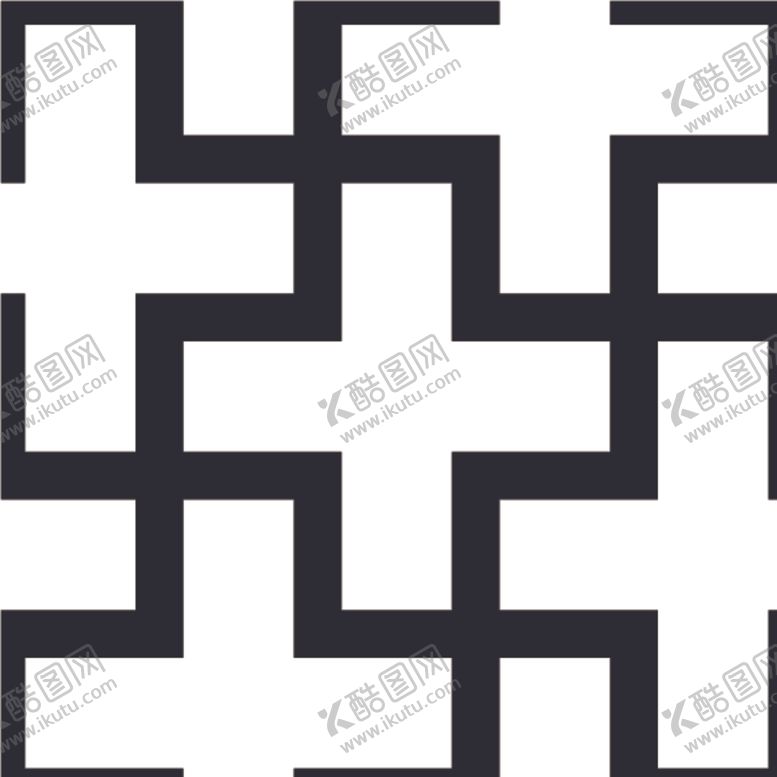 编号：60257910231314166114【酷图网】源文件下载-黑白简约花纹图案设计