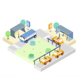 卡通建筑模型