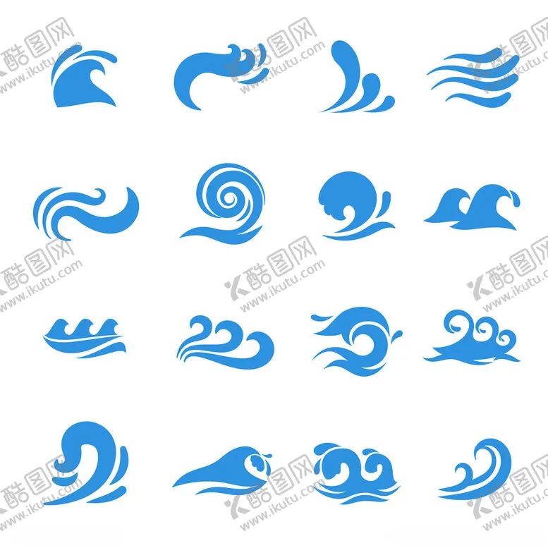 编号：73404301311010056074【酷图网】源文件下载-波浪矢量