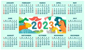 2023日历挂广告挂年