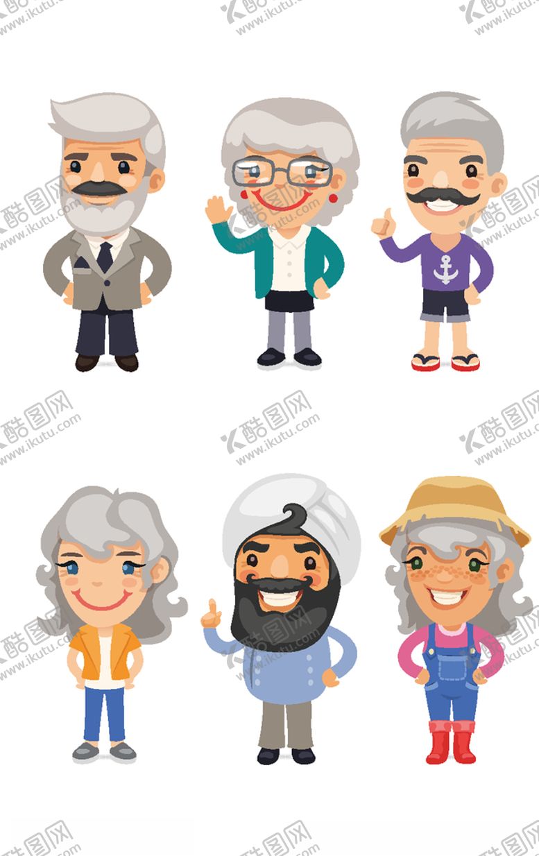 编号：38886809272219459122【酷图网】源文件下载-职业卡通人物