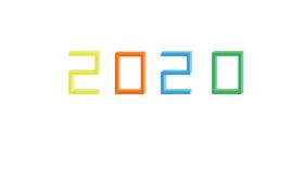 2020立体字体