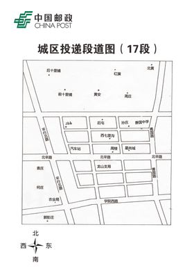 投递区域段道图