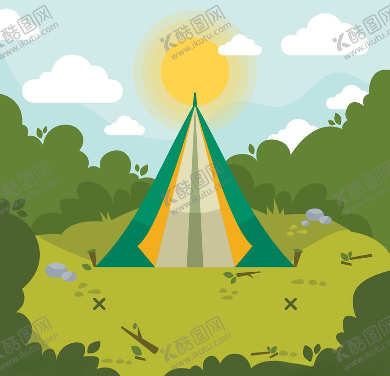 编号：54750509232304583834【酷图网】源文件下载-露营