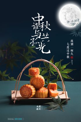 中国风中秋节节日宣传海报