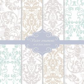 复古花纹拼接图案设计