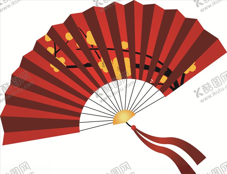 编号：29106207132323296379【酷图网】源文件下载-梅花广场舞蹈扇子