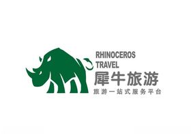 logo设计动物卡通犀牛