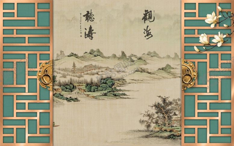 编号：72501205090326368408【酷图网】源文件下载-山水画